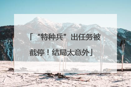 “特种兵”出任务被截停！结局太意外