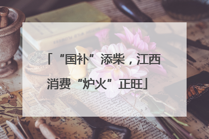 “国补”添柴，江西消费“炉火”正旺
