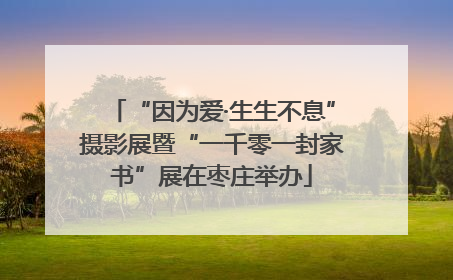 “因为爱·生生不息”摄影展暨“一千零一封家书”展在枣庄举办