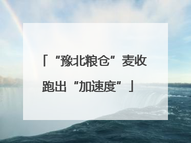 “豫北粮仓”麦收跑出“加速度”