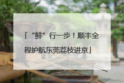 “鲜”行一步！顺丰全程护航东莞荔枝进京
