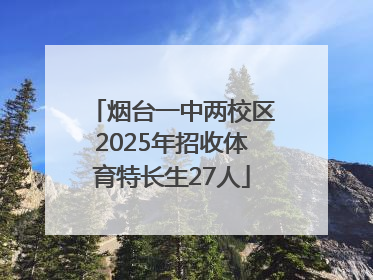 烟台一中两校区2025年招收体育特长生27人