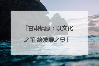 甘肃镇原：以文化之笔 绘发展之景