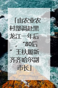 由农业农村部调赴黑龙江一年后，“80后”王杕履新齐齐哈尔副市长