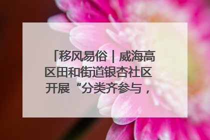 移风易俗｜威海高区田和街道银杏社区开展“分类齐参与，低碳新时尚”垃圾分类主题宣传活动