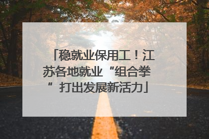 稳就业保用工！江苏各地就业“组合拳”打出发展新活力