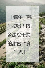 端午“粽”动员！内乡法院干警的甜蜜“食”光