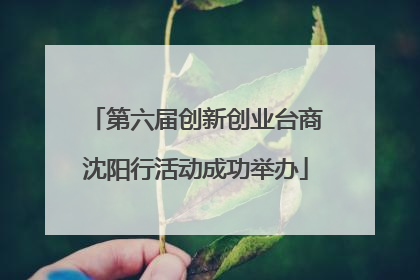 第六届创新创业台商沈阳行活动成功举办