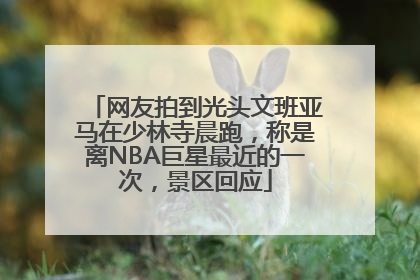网友拍到光头文班亚马在少林寺晨跑，称是离NBA巨星最近的一次，景区回应