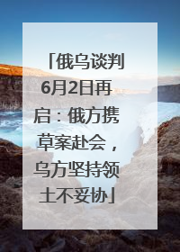 俄乌谈判6月2日再启：俄方携草案赴会，乌方坚持领土不妥协