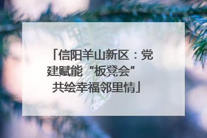 信阳羊山新区：党建赋能“板凳会” 共绘幸福邻里情