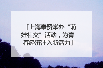 上海奉贤举办“萌娃社交”活动，为青春经济注入新活力