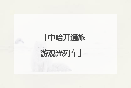 中哈开通旅游观光列车
