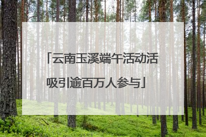 云南玉溪端午活动活吸引逾百万人参与