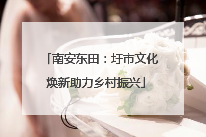 南安东田：圩市文化焕新助力乡村振兴