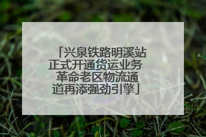 兴泉铁路明溪站正式开通货运业务 革命老区物流通道再添强劲引擎