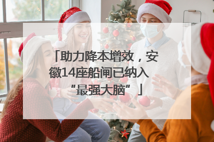 助力降本增效，安徽14座船闸已纳入“最强大脑”