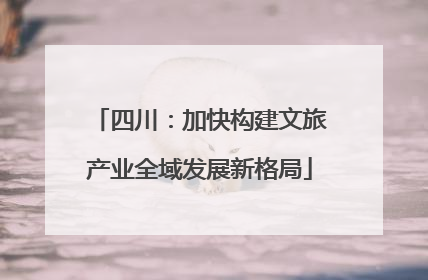 四川：加快构建文旅产业全域发展新格局