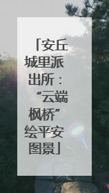 安丘城里派出所：“云端枫桥”绘平安图景