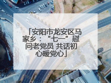 安阳市龙安区马家乡：“七一”慰问老党员 共话初心暖党心
