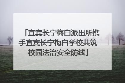 宜宾长宁梅白派出所携手宜宾长宁梅白学校共筑校园法治安全防线