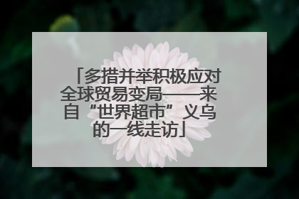 多措并举积极应对全球贸易变局——来自“世界超市”义乌的一线走访