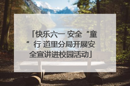 快乐六一 安全“童”行 道里分局开展安全宣讲进校园活动