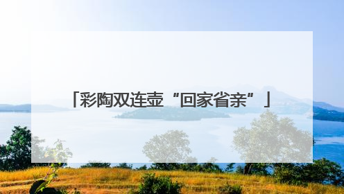 彩陶双连壶“回家省亲”