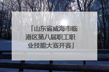 山东省威海市临港区第八届职工职业技能大赛开赛