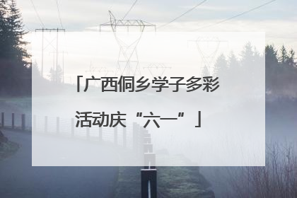 广西侗乡学子多彩活动庆“六一”