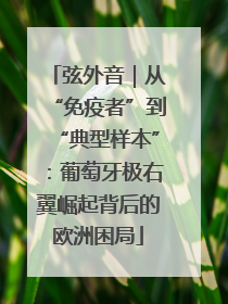 弦外音｜从“免疫者”到“典型样本”：葡萄牙极右翼崛起背后的欧洲困局