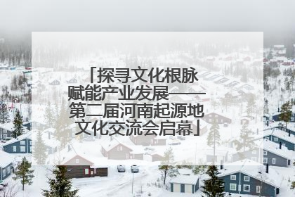 探寻文化根脉 赋能产业发展——第二届河南起源地文化交流会启幕