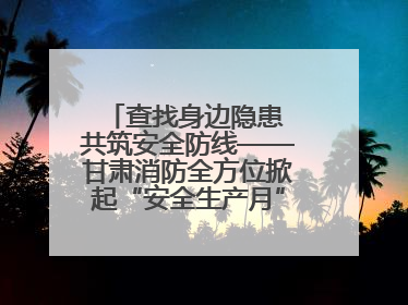 查找身边隐患 共筑安全防线——甘肃消防全方位掀起“安全生产月”活动热潮
