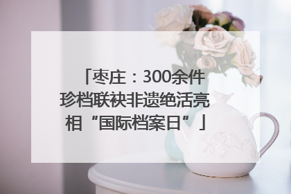 枣庄：300余件珍档联袂非遗绝活亮相“国际档案日”