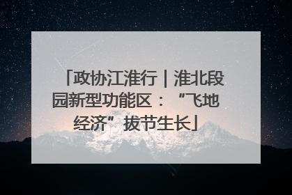 政协江淮行｜淮北段园新型功能区：“飞地经济”拔节生长