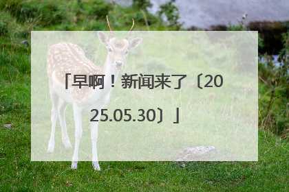 早啊！新闻来了〔2025.05.30〕
