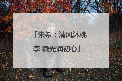 朱希：清风沐桃李 微光润初心