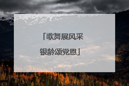 歌舞展风采 银龄颂党恩