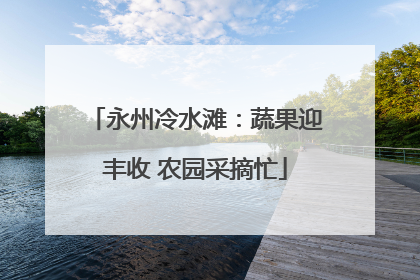 永州冷水滩：蔬果迎丰收 农园采摘忙