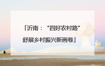 沂南：“四好农村路”舒展乡村振兴新画卷