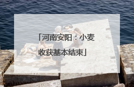 河南安阳：小麦收获基本结束