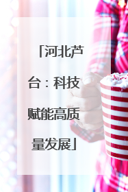 河北芦台：科技赋能高质量发展