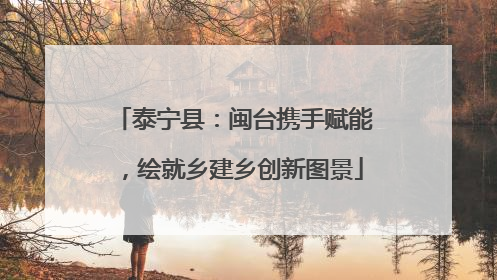 泰宁县：闽台携手赋能，绘就乡建乡创新图景