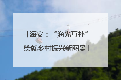 海安：“渔光互补” 绘就乡村振兴新图景