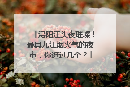 浔阳江头夜璀璨！最具九江烟火气的夜市，你逛过几个？