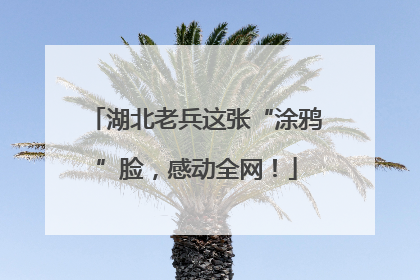 湖北老兵这张“涂鸦”脸，感动全网！