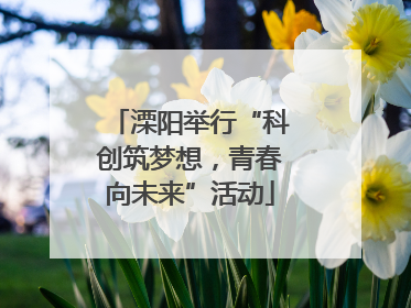 溧阳举行“科创筑梦想，青春向未来”活动