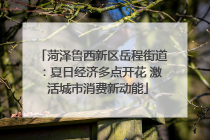 菏泽鲁西新区岳程街道：夏日经济多点开花 激活城市消费新动能