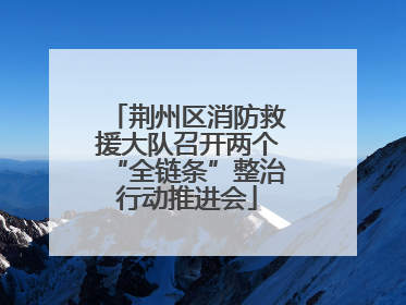 荆州区消防救援大队召开两个“全链条”整治行动推进会