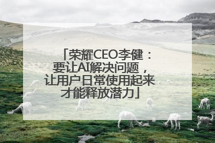 荣耀CEO李健：要让AI解决问题，让用户日常使用起来才能释放潜力